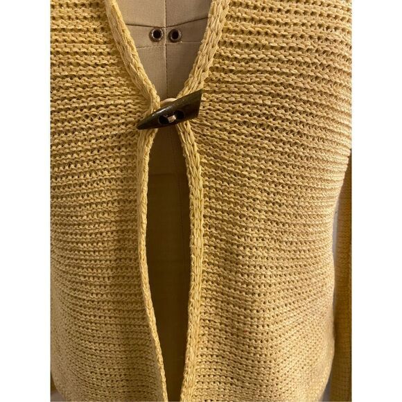 Vintage Lightweight, Single Button Silk Blend Cardigan Sweater Y2K size M - Picture 6 of 6